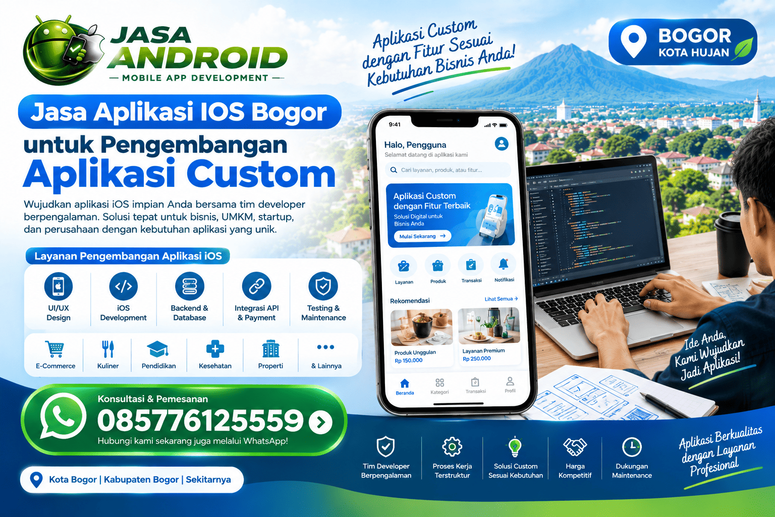Rekomendasi Jasa Aplikasi IOS Bogor untuk Pengembangan Aplikasi Custom